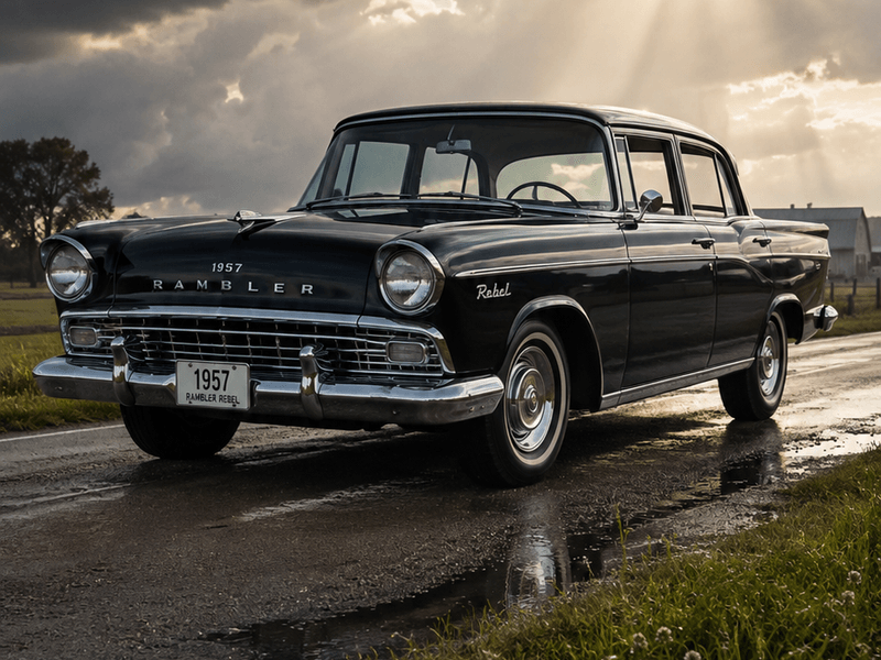 1957 Rambler Rebel - Storm Light auto wallpaper