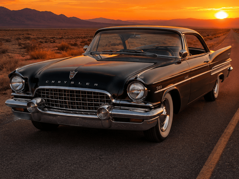 Chrysler Coupe - Desert Sunset auto wallpaper