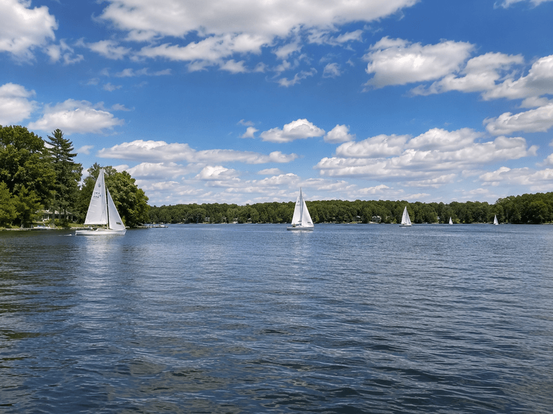 Lake Scene 4 lake scenes wallpaper