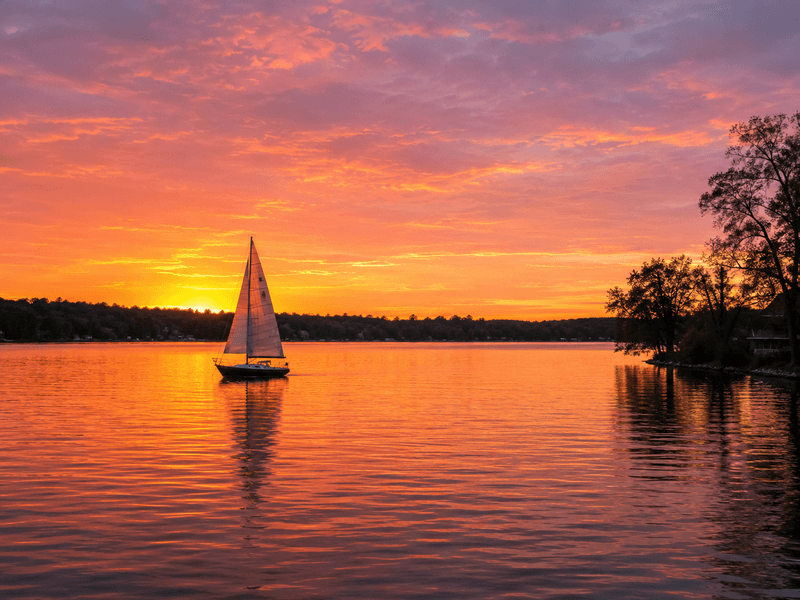 Lake Scene 5 lake scenes wallpaper