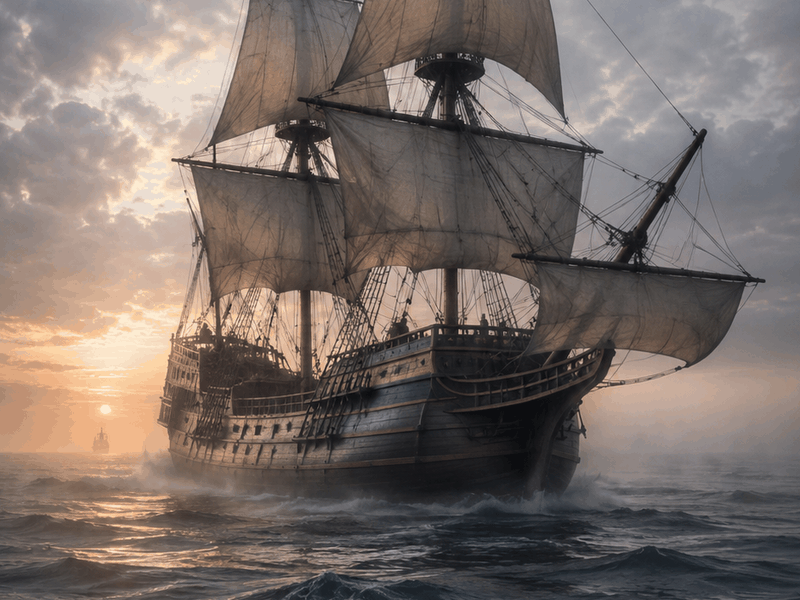 Mayflower ships wallpaper